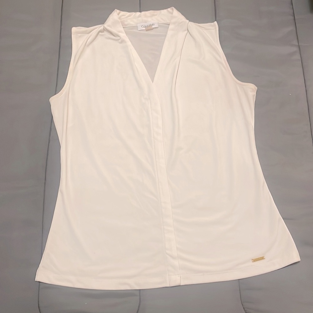 Calvin Klein sleeveless blouse